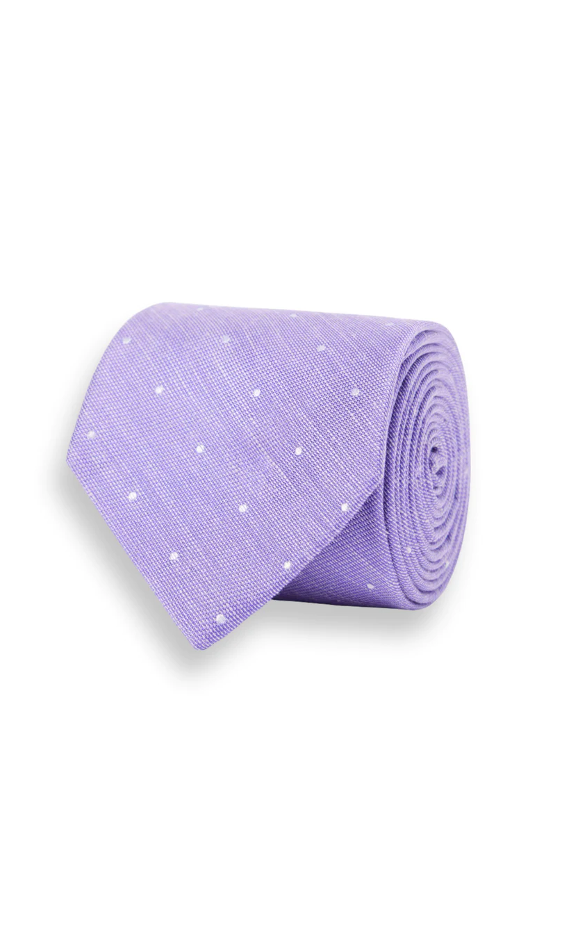 Bulletin Dot Lavender Tie