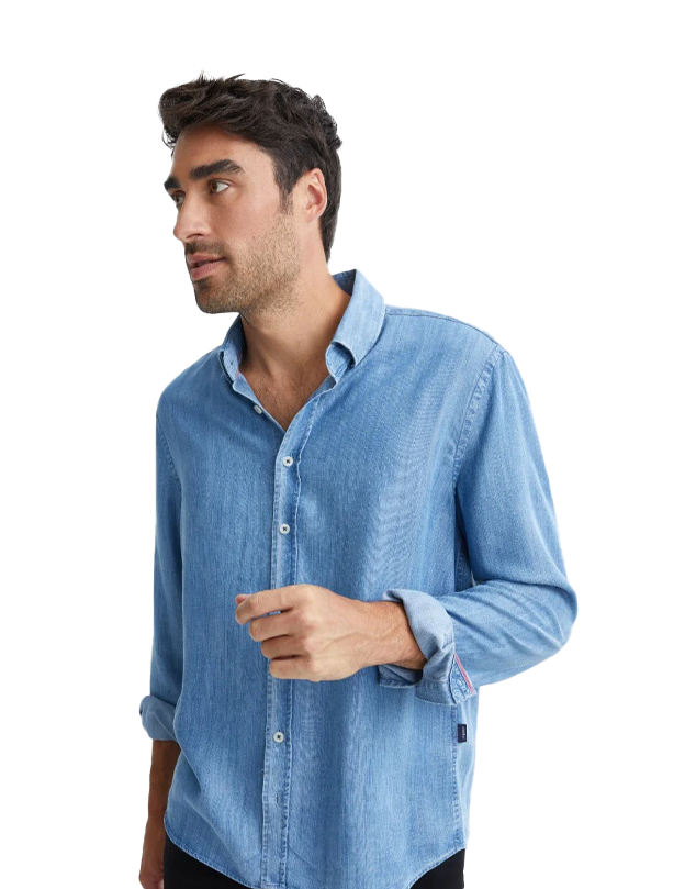 Blue Tencel® Denim Shirt