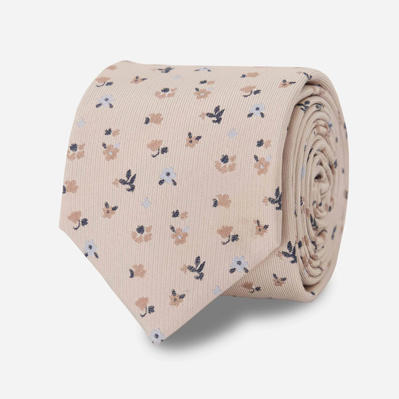 Falling Florals Champagne Tie
