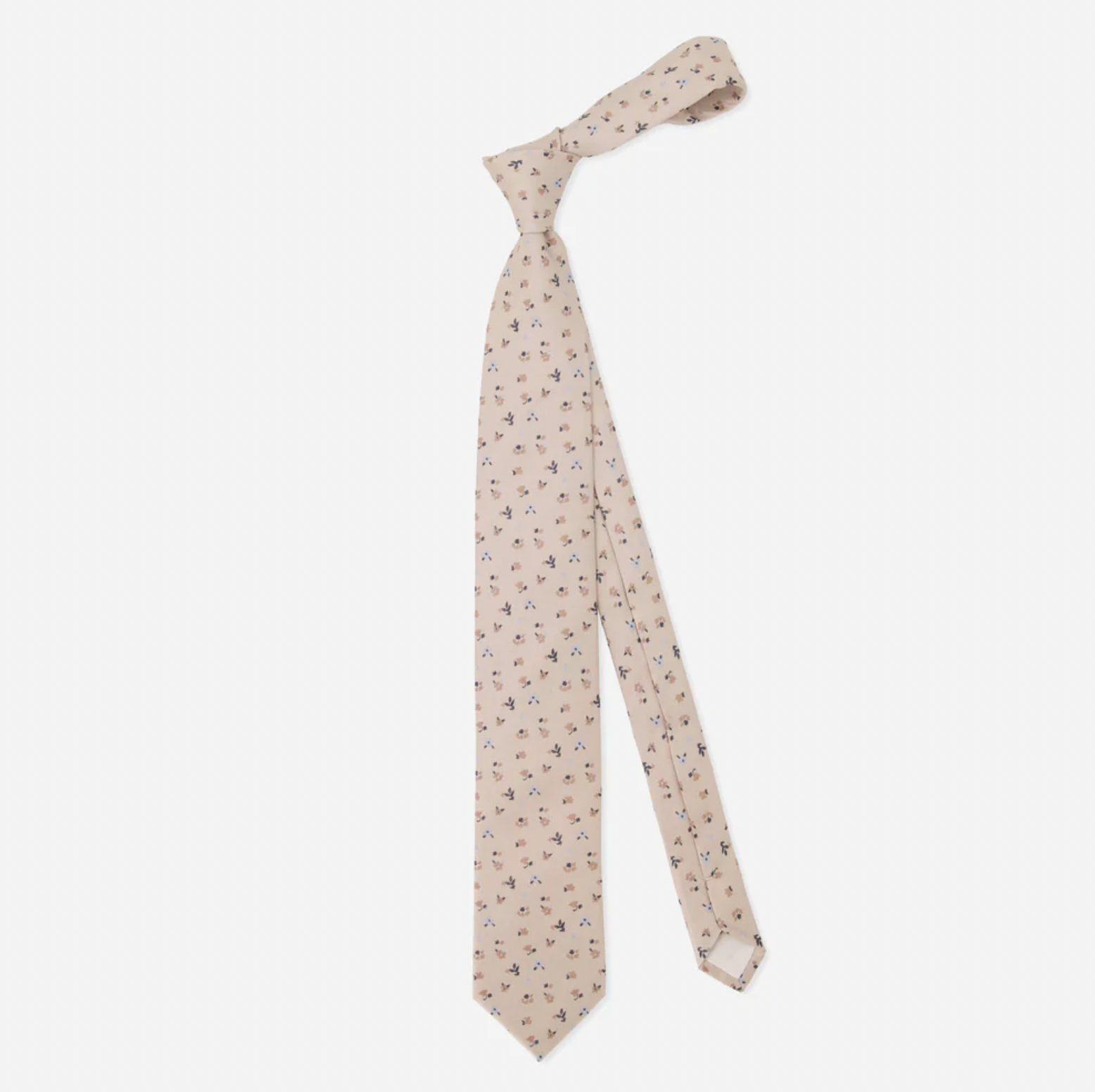 Falling Florals Champagne Tie