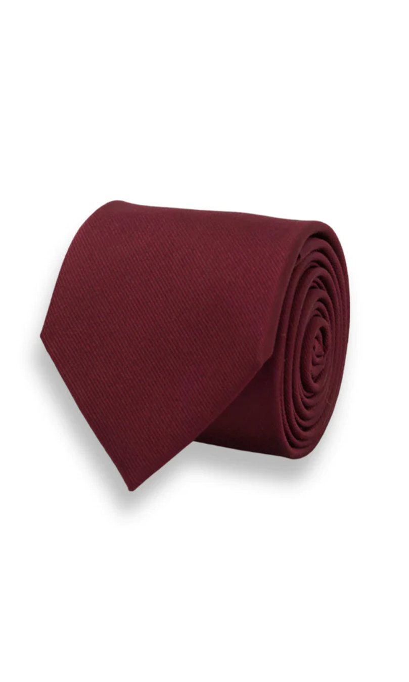 Grosgrain Burgundy Tie