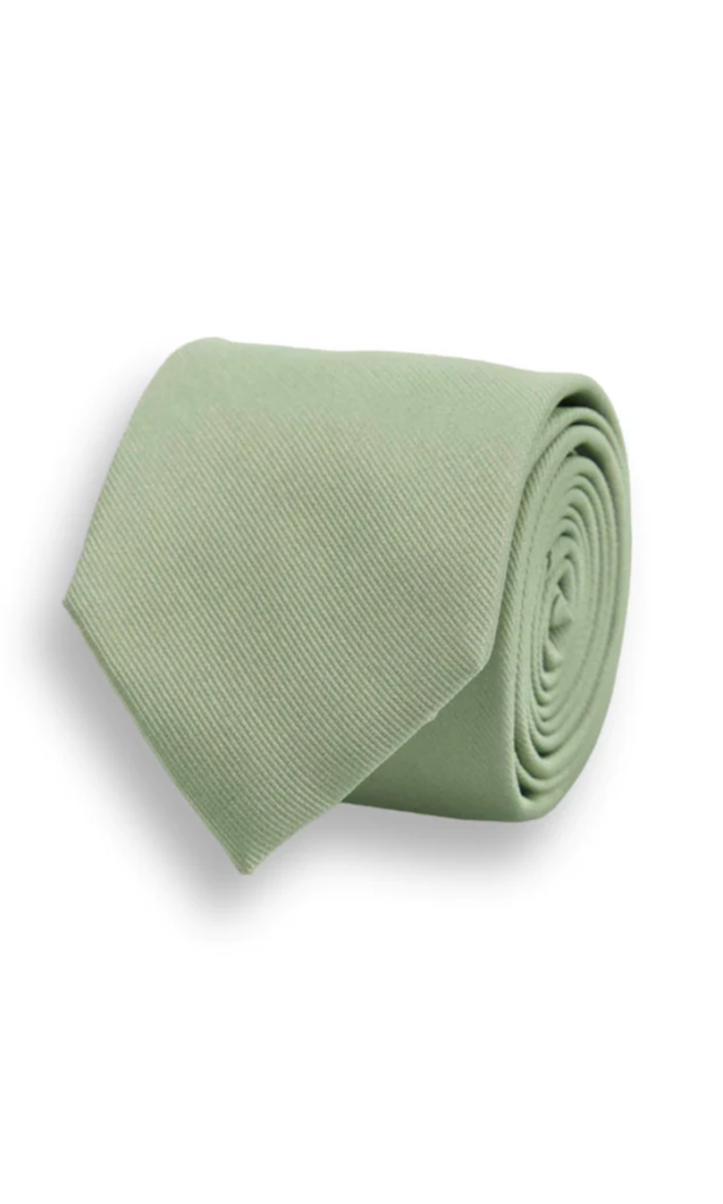 Grosgrain Sage Green Tie