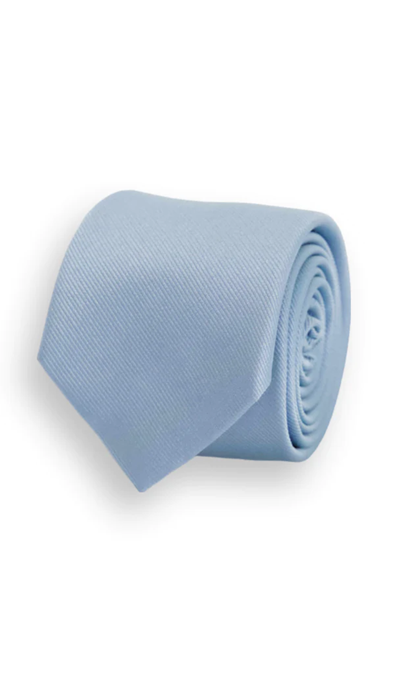 Grosgrain Steel Blue Tie