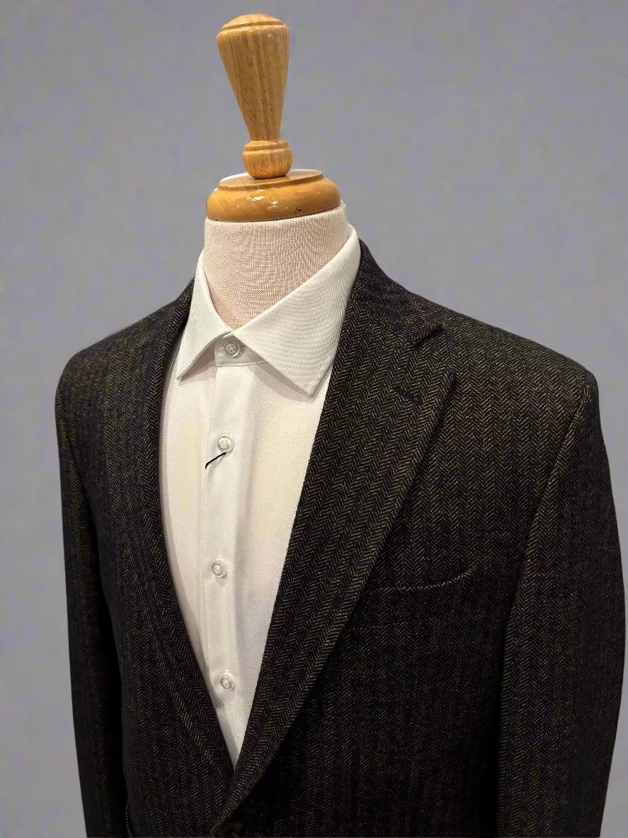 Brown Herringbone Sport Coat