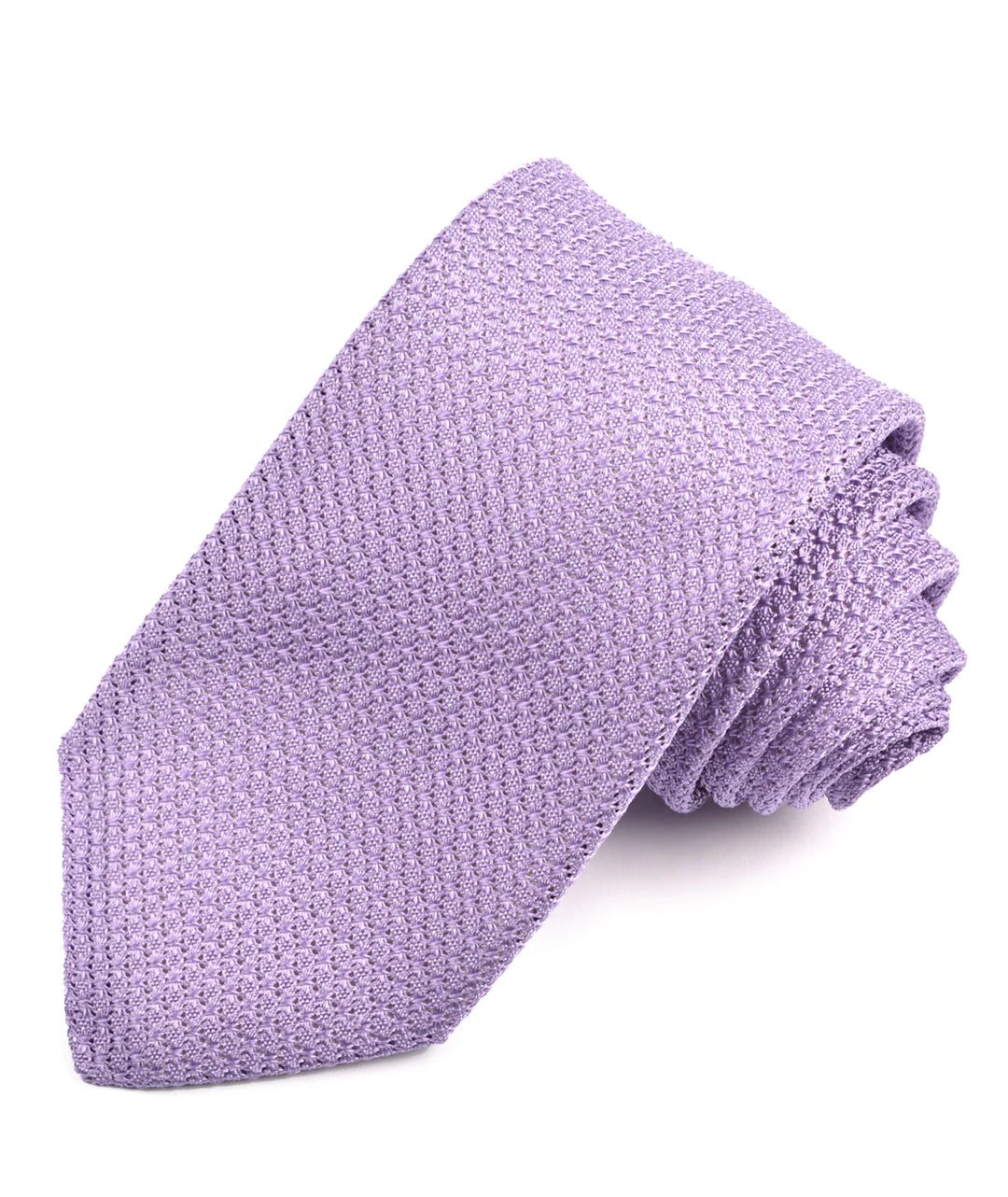 italian grenadine textured tie in Lilac, italian tie in lilac