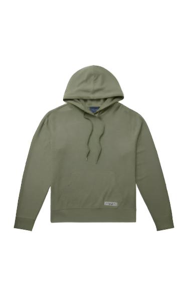 T-Series Fleece Knit Hoodie in Sage