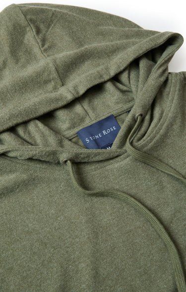 T-Series Fleece Knit Hoodie in Sage