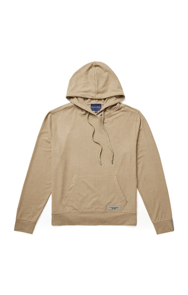 T-Series Fleece Knit Hoodie in Fossil