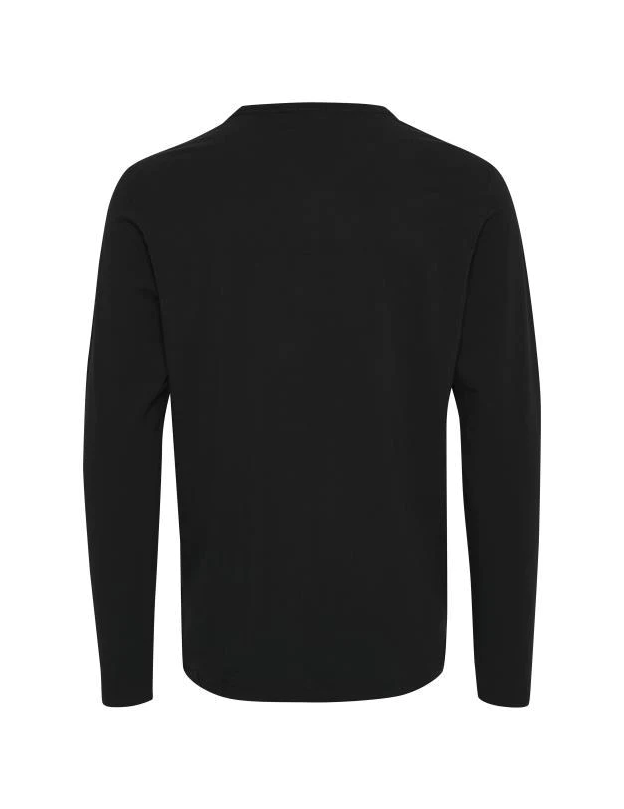 Jermalong Cotton Stretch LS T-Shirt in Black, long sleeve t shirt, men's long sleeve shirt