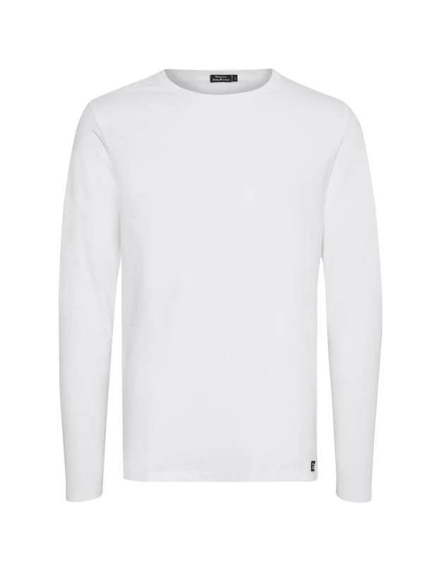 Jermalong Cotton Stretch LS T-Shirt in White