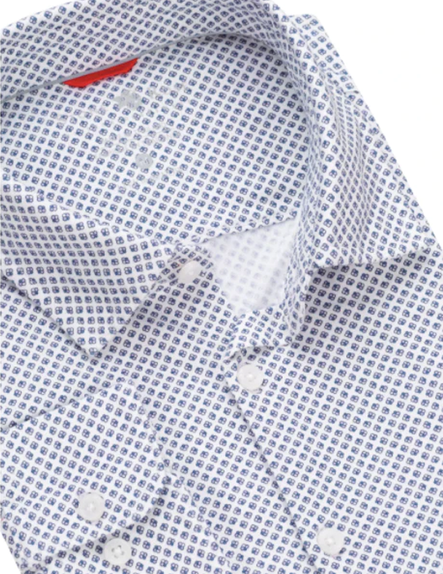 Lavender Geometric Performance Knit Long Sleeve Shirt