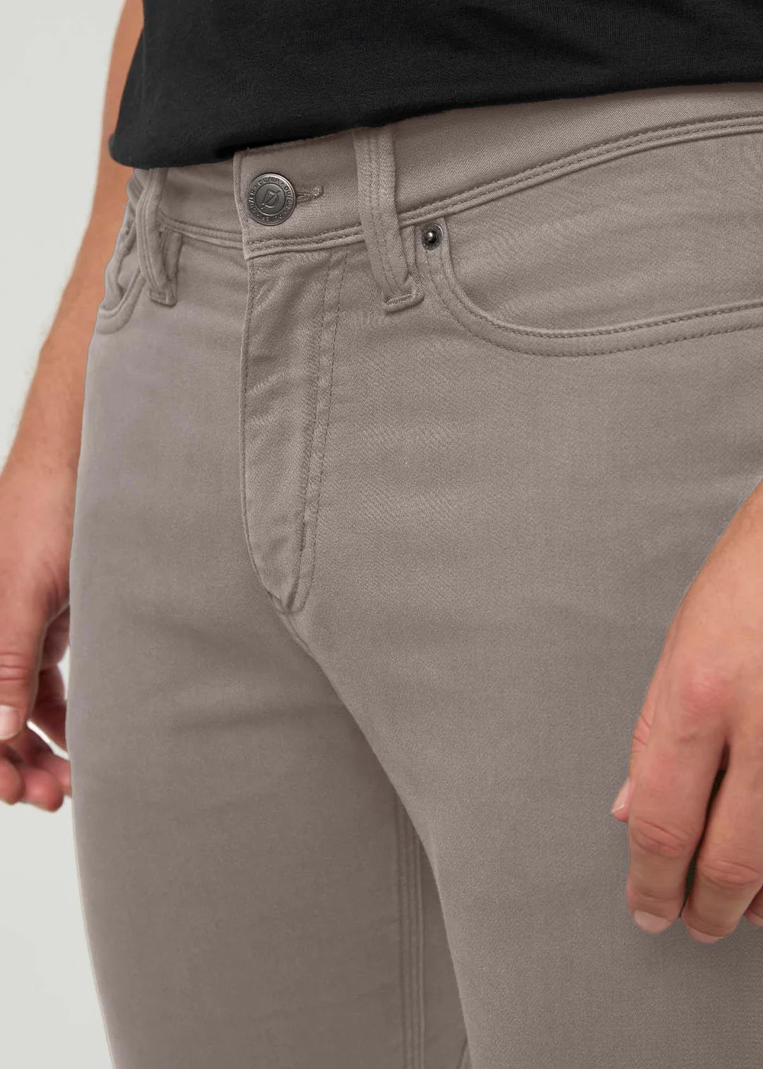 No Sweat Slim Denim in Stone