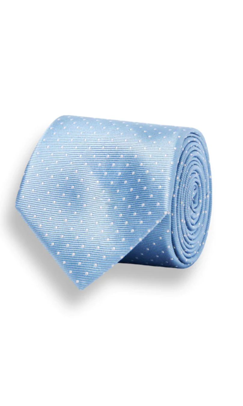 Mini Dots Classic Slate Blue Tie