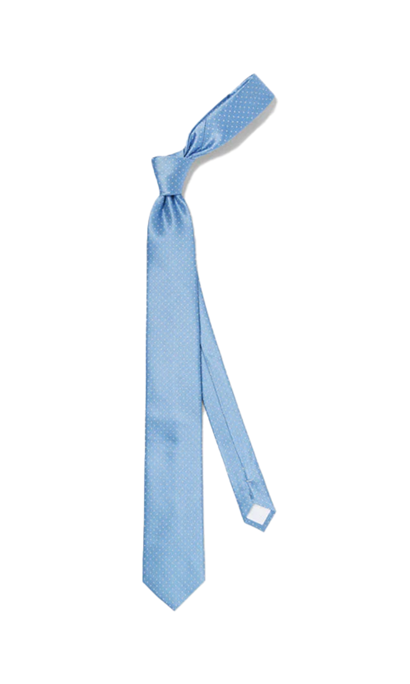 Mini Dots Classic Slate Blue Tie