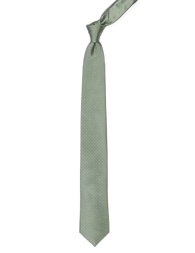 Mini Dots Sage Green Tie