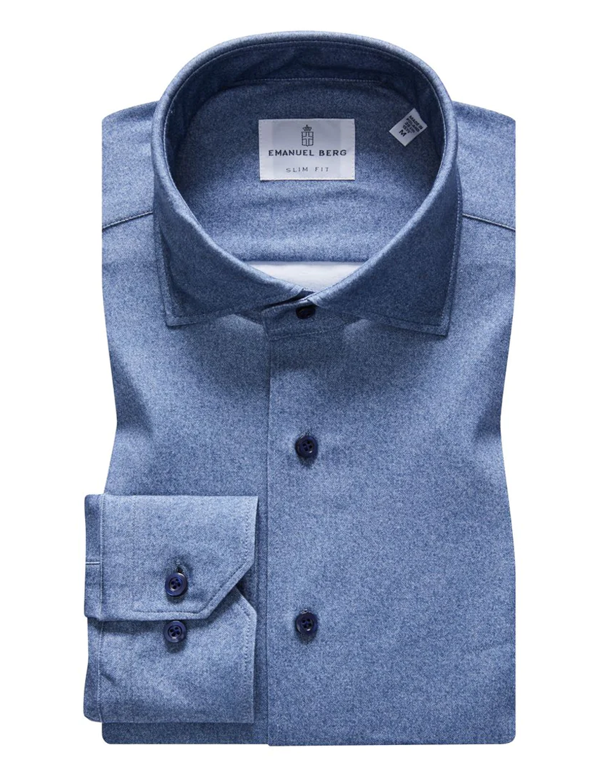 Modern 4Flex Dark Blue Stretch Knit Shirt