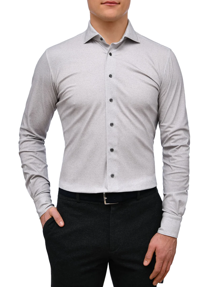 Modern 4Flex Light Grey Stretch Knit Shirt