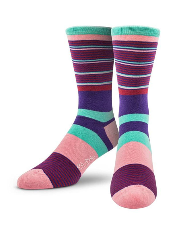 Multi Colour Stripe Dress Socks