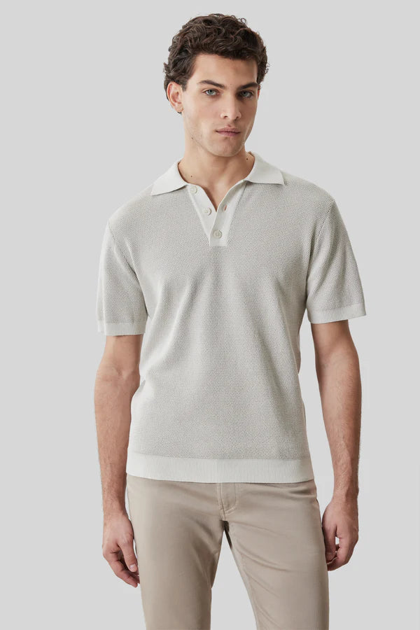 Ronric Sweater Polo in Sand
