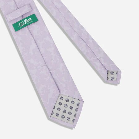 Refinado Floral Frosted Lilac Tie