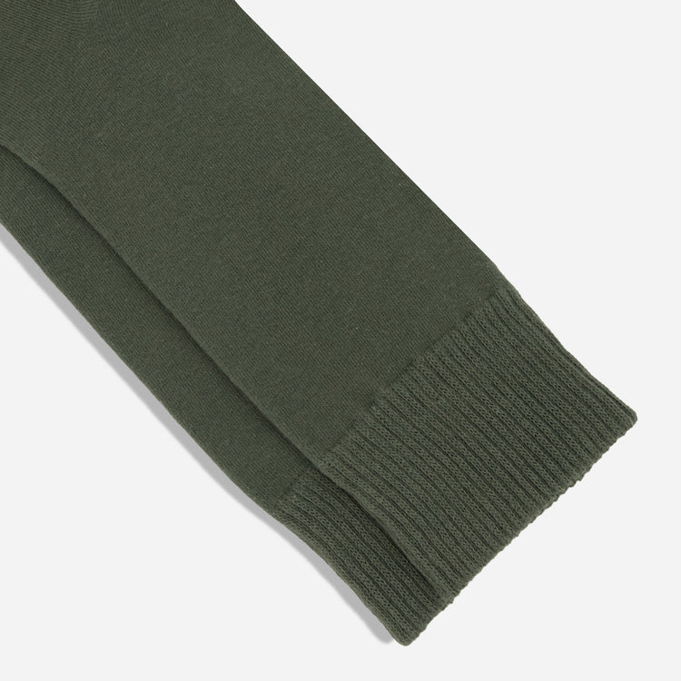 Kinzie Solid Olive Dress Socks