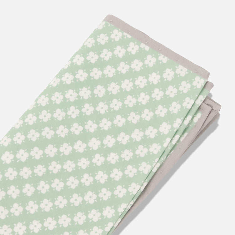 Laura Ashley x Tie Bar Humble Daisy Sage Green Pocket Square