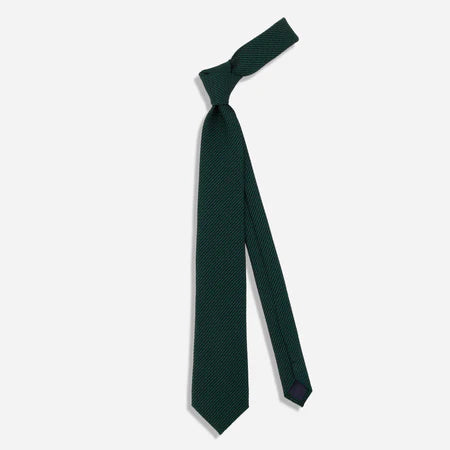 Solid Grenadine Hunter Green Tie