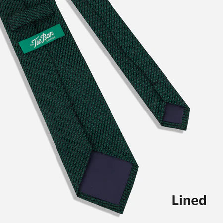 Solid Grenadine Hunter Green Tie