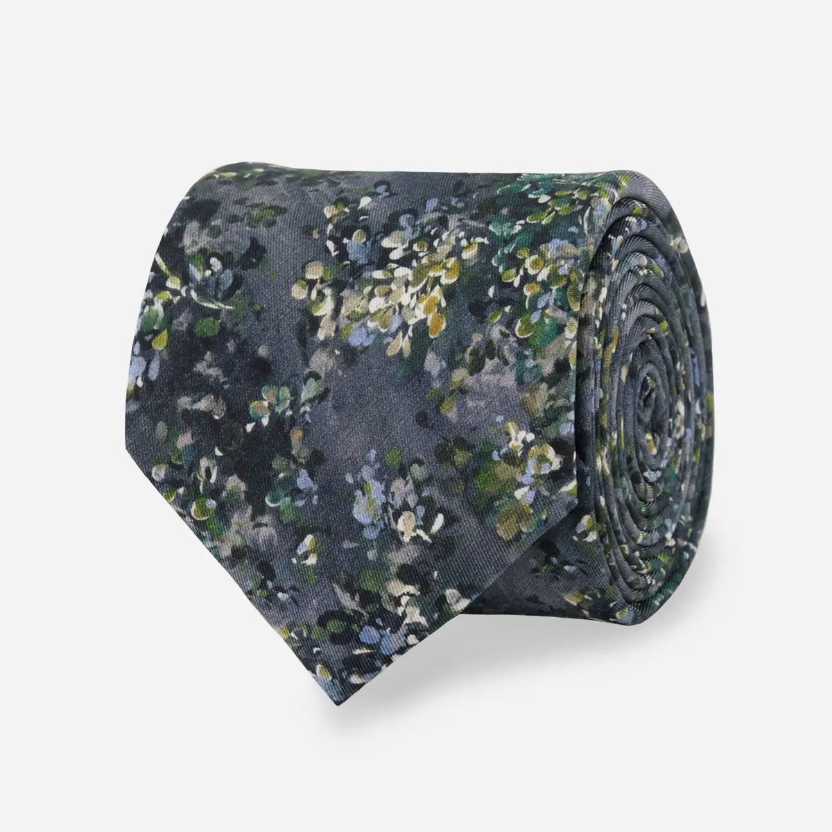 Kelly Ventura x The Tie Bar Boxwood Floral Black Tie