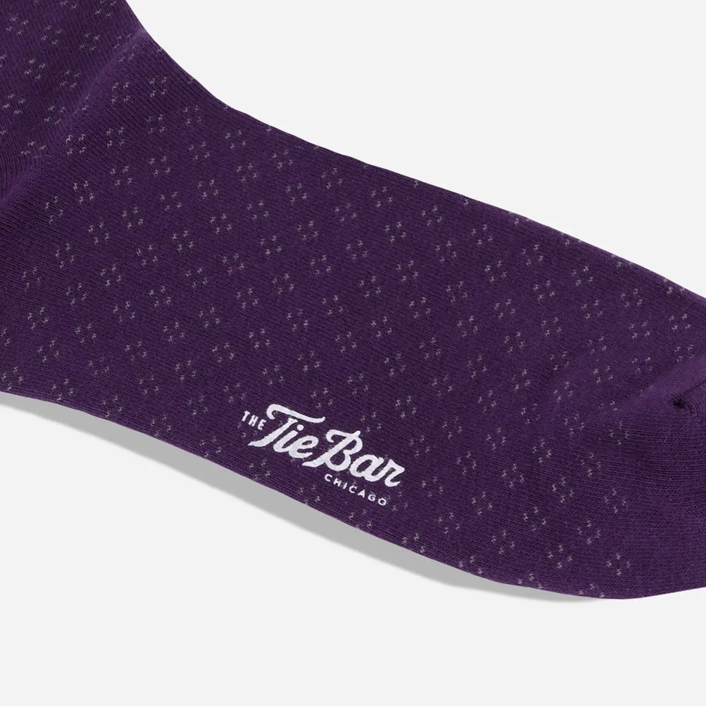 Speckled Eggplant Dress Socks