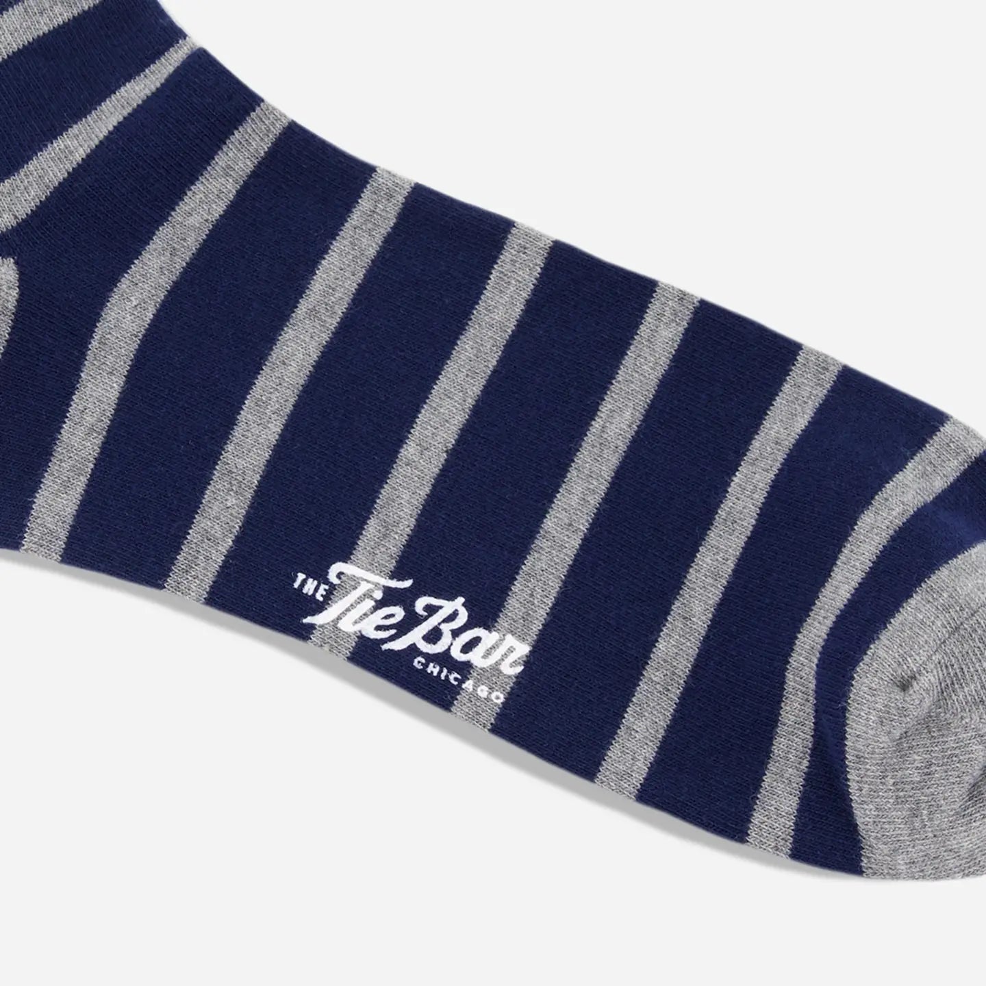 Trad Stripe Classic Navy Dress Socks