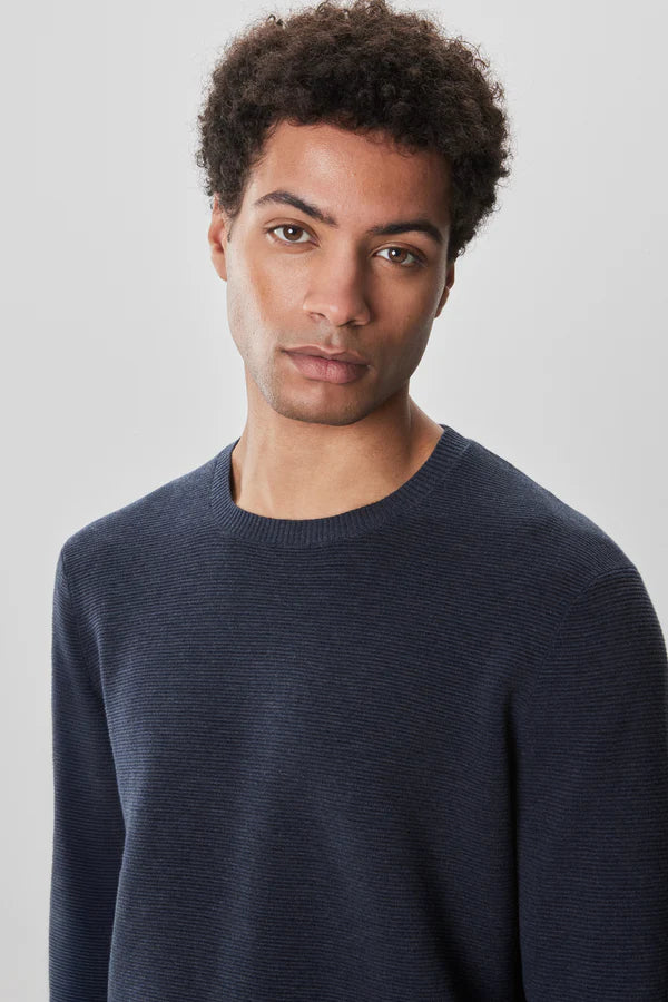 Enrique Textured Knit in Navy