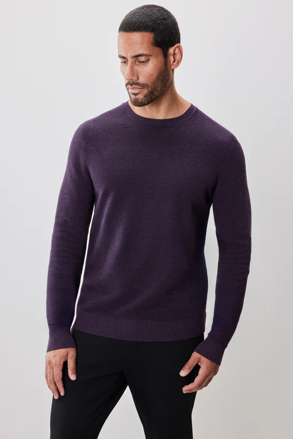Enrique Textured Knit in Purple