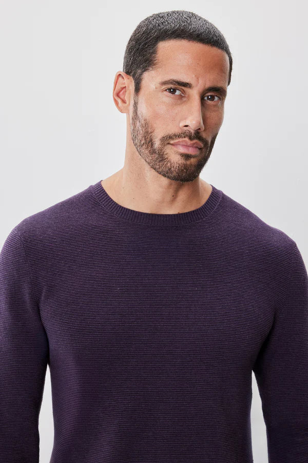 Enrique Textured Knit in Purple