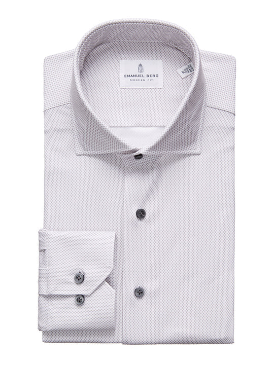 Modern 4Flex Stretch Knit Dress Shirt in Grey