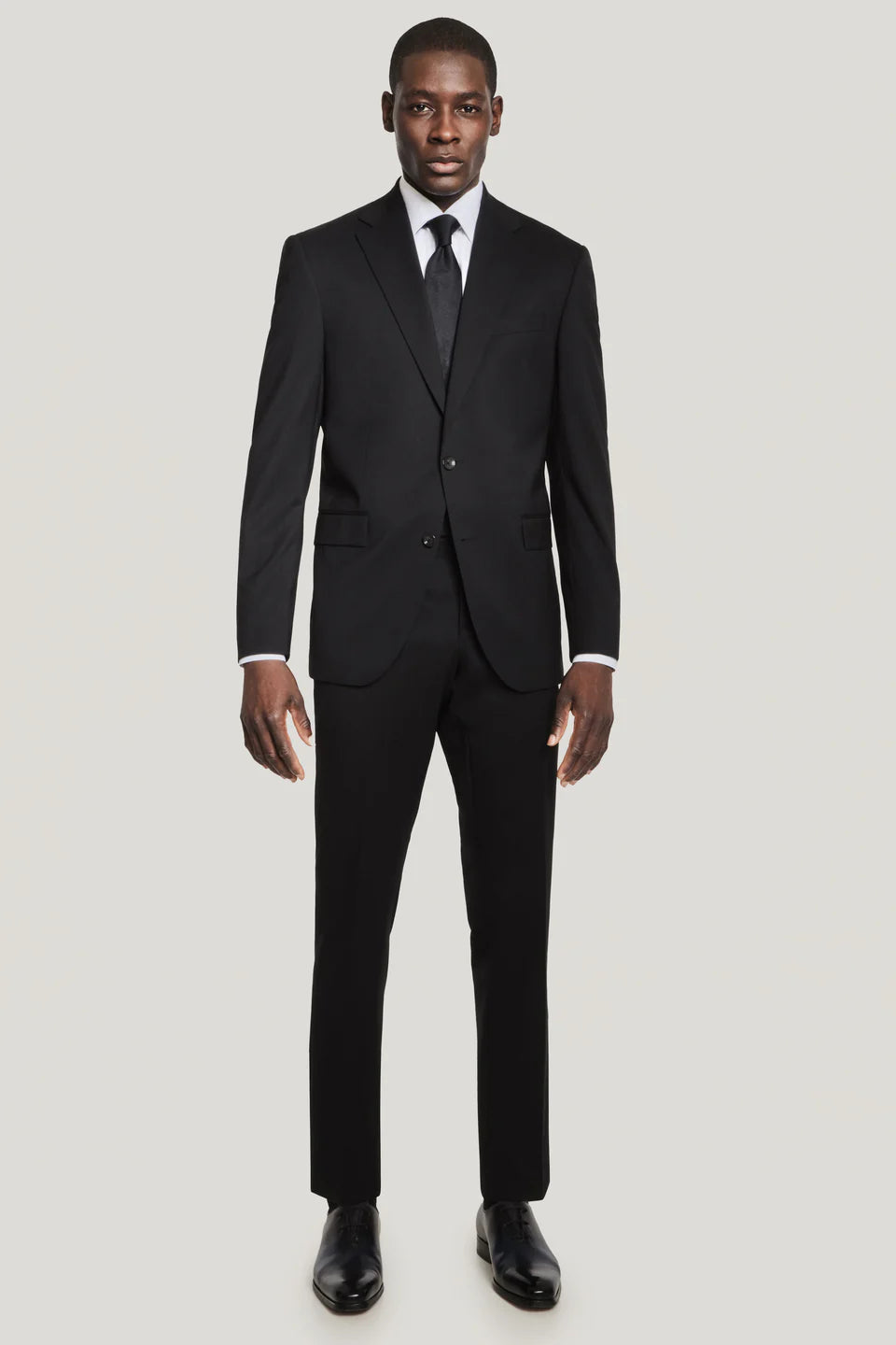 3SIXTY5 Black Solid Suit Separate Elon Jacket