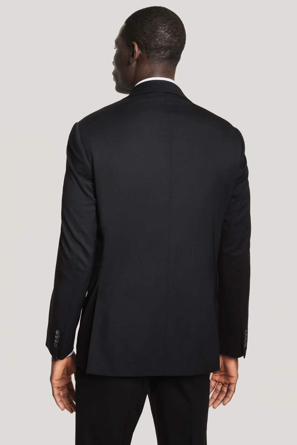 3SIXTY5 Black Solid Suit Separate Elon Jacket