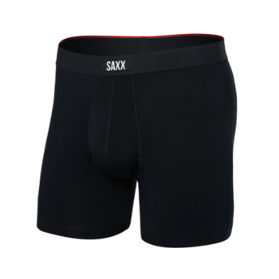 VIBE XTRA SOFT COMFORT BOXER BRIEF FLY - BLACK