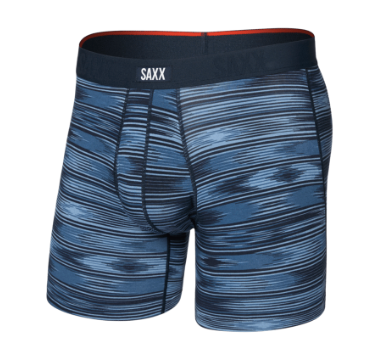 VIBE XTRA SOFT COMFORT BOXER BRIEF FLY - BLUE STRIPE