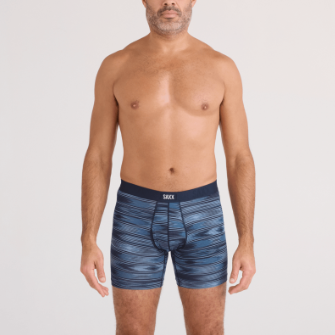 VIBE XTRA SOFT COMFORT BOXER BRIEF FLY - BLUE STRIPE