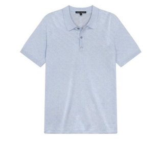 Skelling SS Sweater Polo in Pale Blue