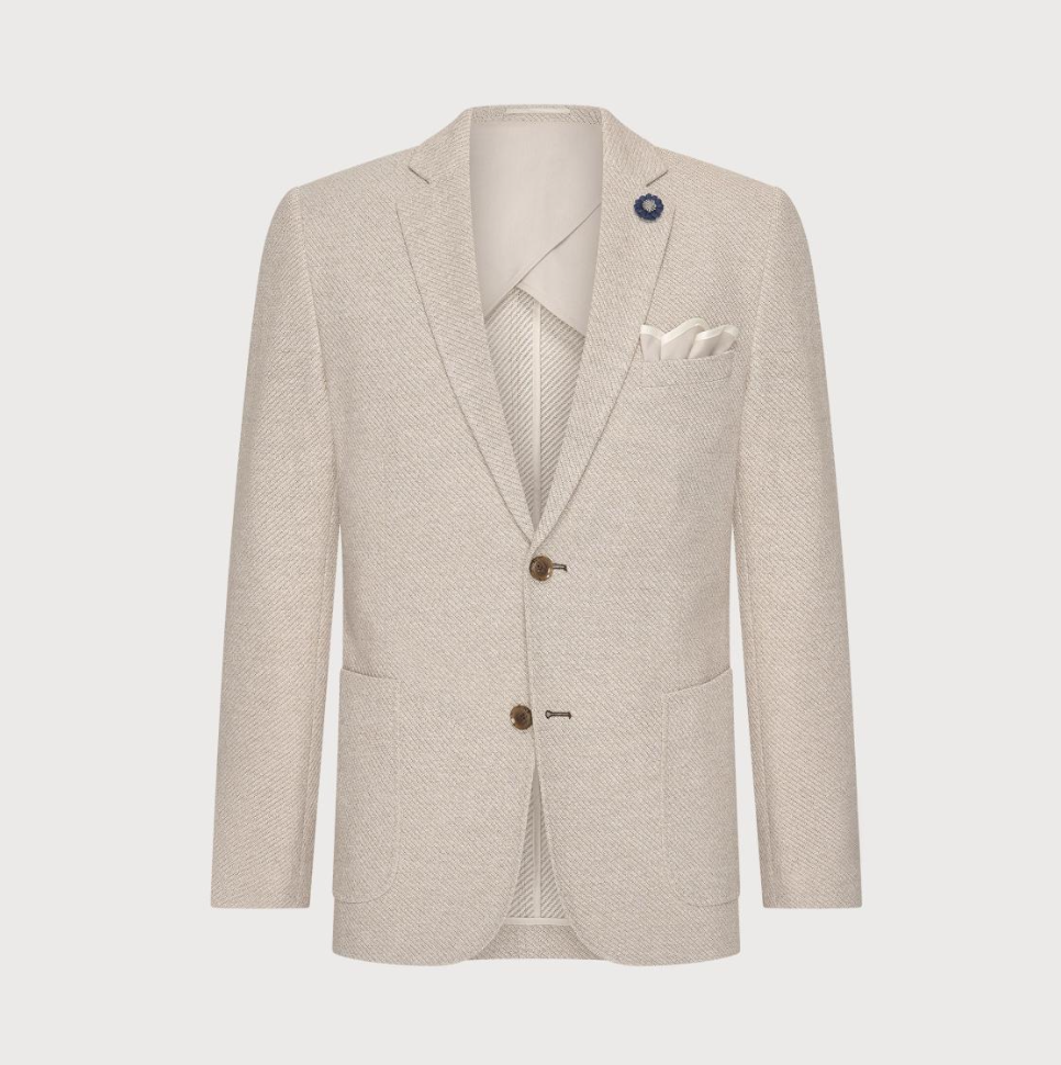 Cotton Stretch Sand Textured Sport Coat