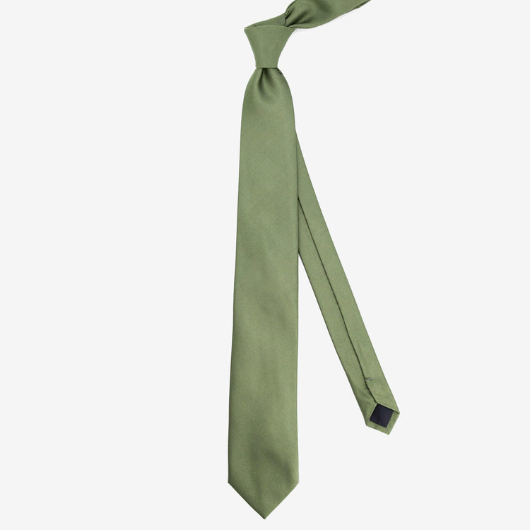 Grosgrain Olive Green Tie