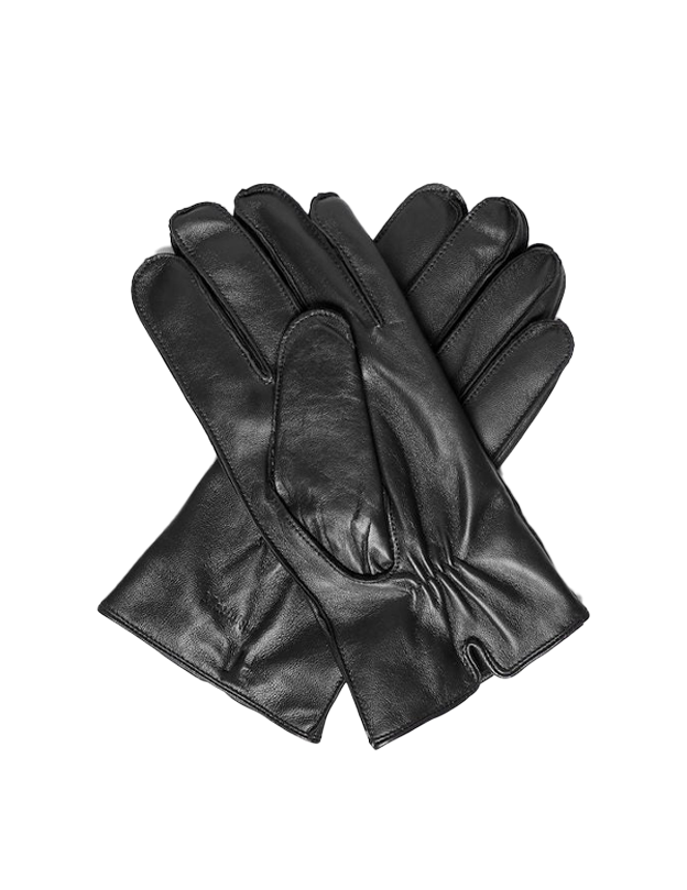Trewy Gloves in Black, black leather gloves for men, gloves for men, winter gloves for men