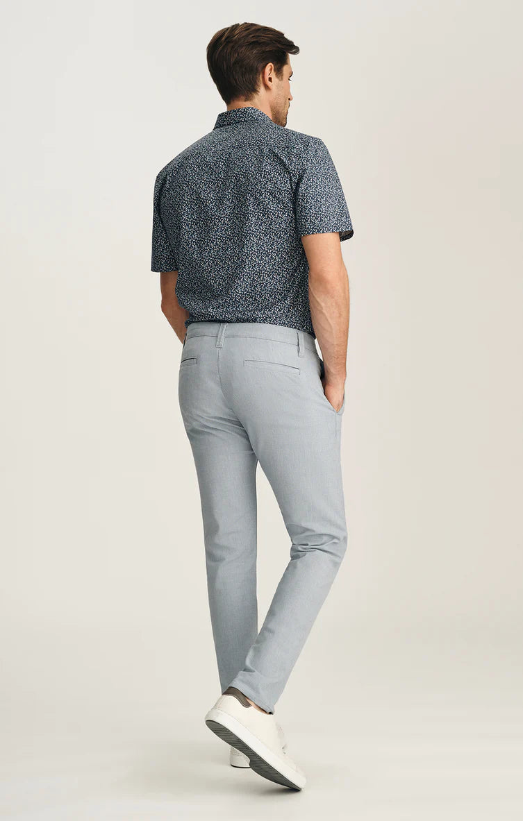 Verona Straight Leg Chino Pants In Blue Honeycomb
