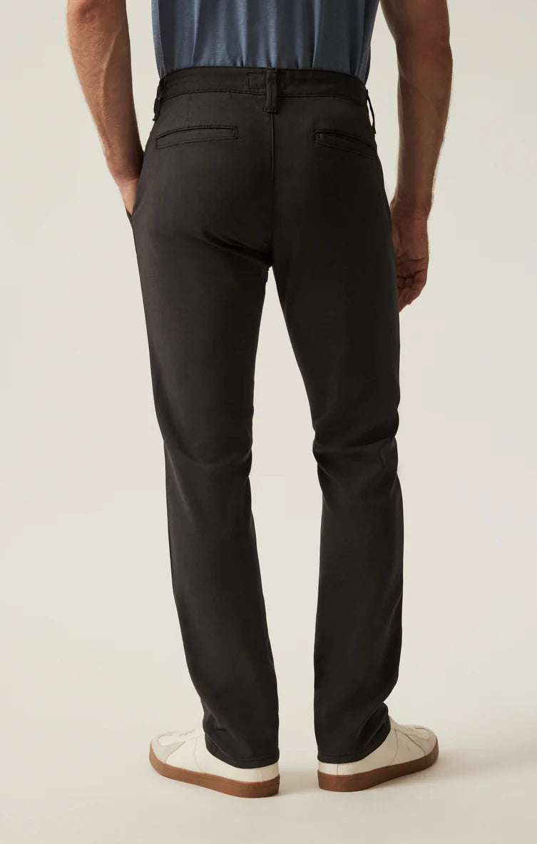 Verona Slim Leg Chino Pants in Dark Grey High Flyer