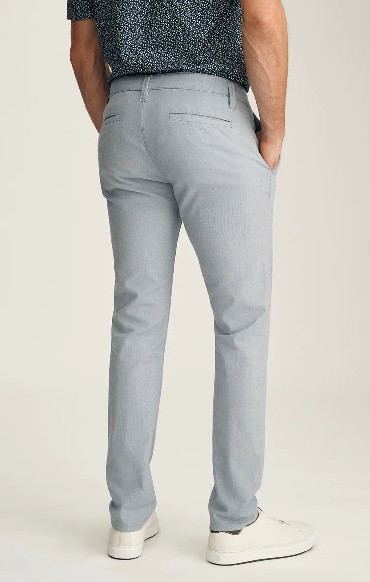 Verona Straight Leg Chino Pants In Blue Honeycomb