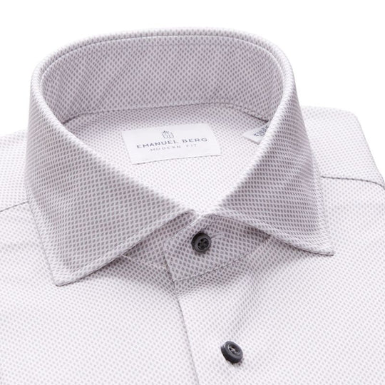 Modern 4Flex Stretch Knit Dress Shirt in Grey