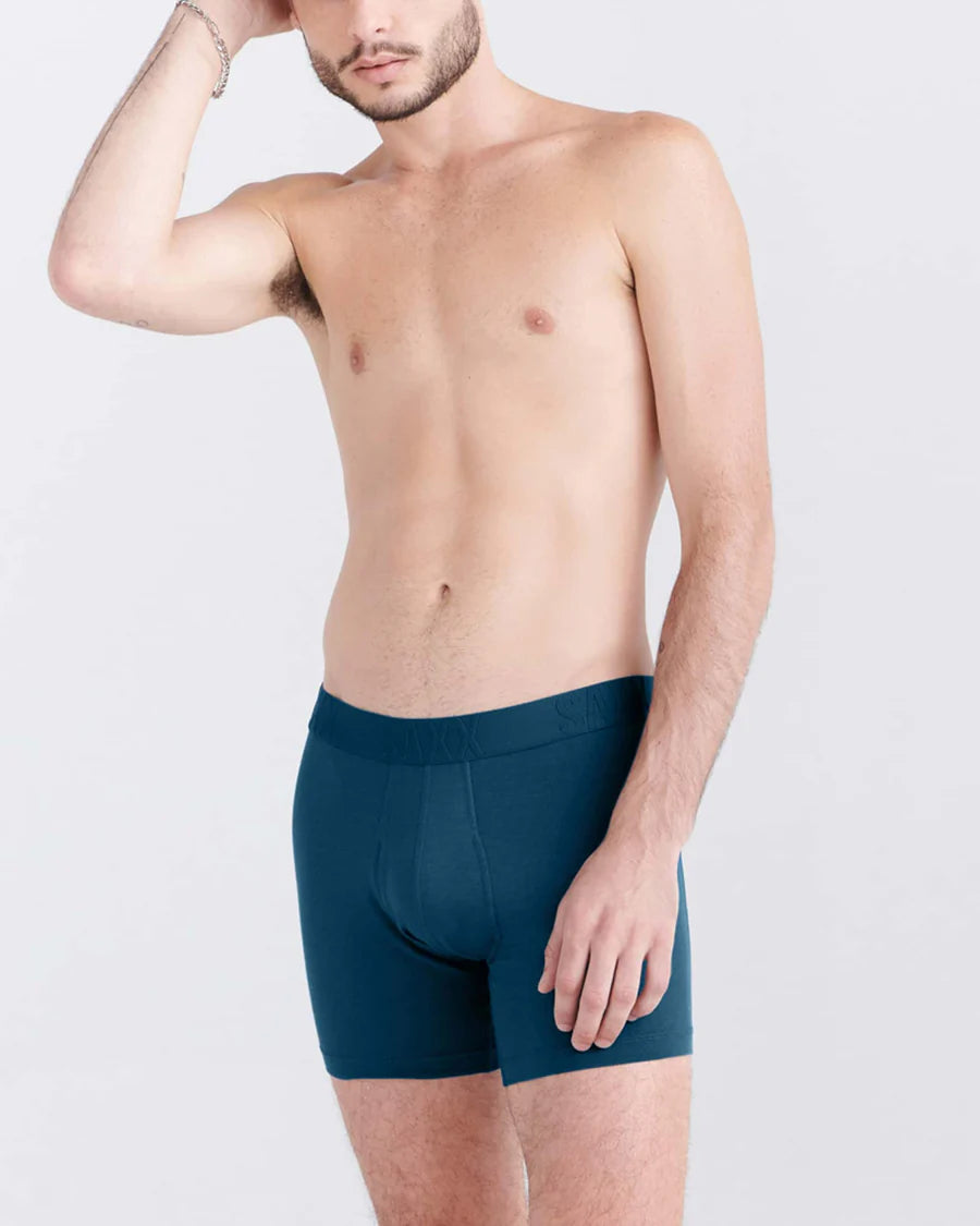 DropTemp® Cooling Cotton Boxer Brief in Deep Ocean