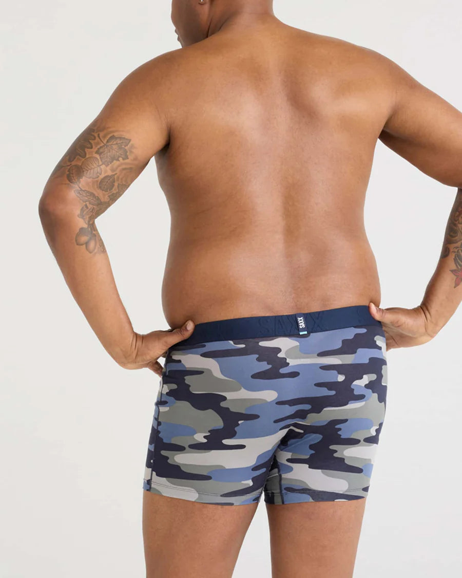 DropTemp® Cooling Cotton Boxer Brief in Tidal Camo Blue